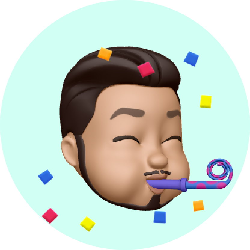 Jorge feliz modo celebración y cotillón